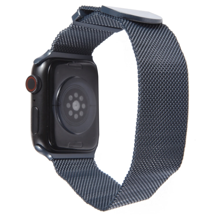 For Apple Watch 4 44mm Milanese Metal Magnetic Watch Band(Midnight Blue) - Watch Bands by PMC Jewellery | Online Shopping South Africa | PMC Jewellery