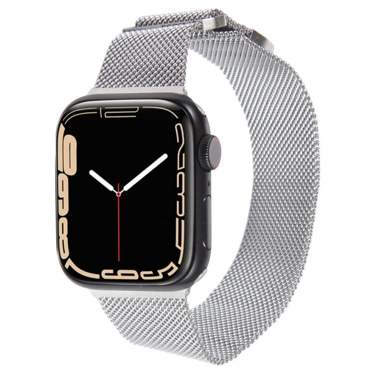 For Apple Watch 2 38mm Milanese Metal Magnetic Watch Band(Silver) - Watch Bands by PMC Jewellery | Online Shopping South Africa | PMC Jewellery