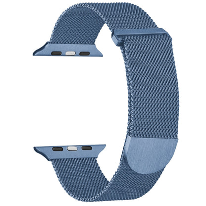 For Apple Watch 2 38mm Milanese Metal Magnetic Watch Band(Blue) - Watch Bands by PMC Jewellery | Online Shopping South Africa | PMC Jewellery