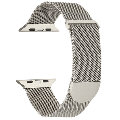 For Apple Watch 2 42mm Milanese Metal Magnetic Watch Band(Starlight) - Watch Bands by PMC Jewellery | Online Shopping South Africa | PMC Jewellery