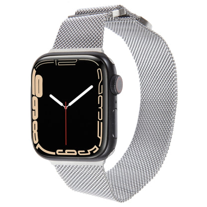 For Apple Watch 42mm Milanese Metal Magnetic Watch Band(Silver) - Watch Bands by PMC Jewellery | Online Shopping South Africa | PMC Jewellery