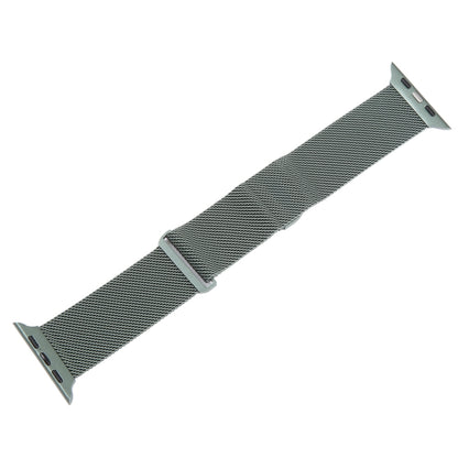 For Apple Watch 38mm Milanese Metal Magnetic Watch Band(Pine Green) - Watch Bands by PMC Jewellery | Online Shopping South Africa | PMC Jewellery