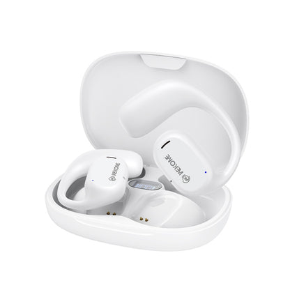 WK VA15 Air Conduction Ear Hanging Wireless Bluetooth Earphone(White) - Bluetooth Earphone by WK | Online Shopping South Africa | PMC Jewellery | Buy Now Pay Later Mobicred