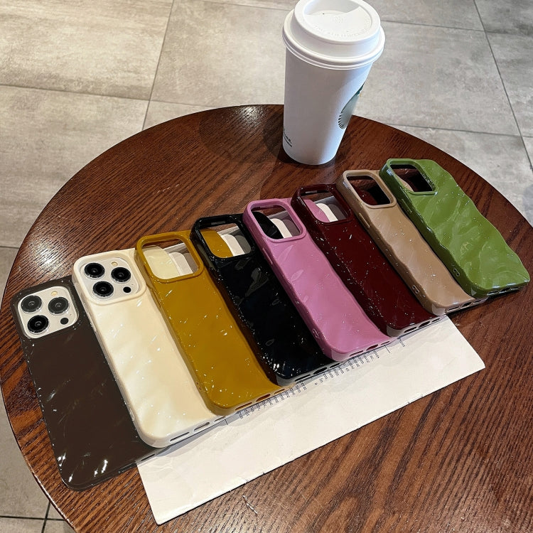 For iPhone 14 /13 Solid Color Wave Texture TPU Phone Case(Ginger) - iPhone 14 Cases by PMC TechLife | Online Shopping South Africa | PMC TechLife
