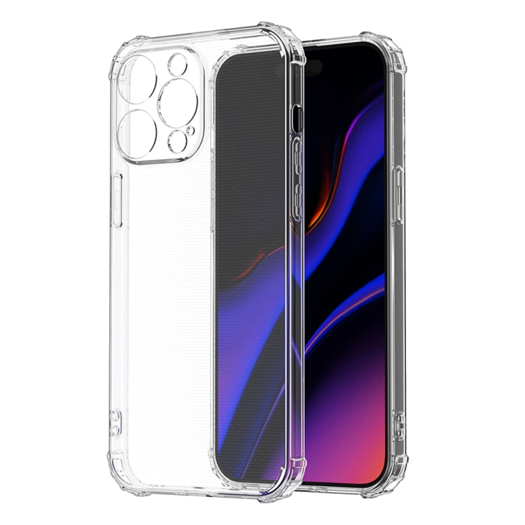 For iPhone 15 Pro Max Four-Corner Shockproof Clear TPU Phone Case(Transparent) - iPhone 15 Pro Max Cases by PMC Jewellery | Online Shopping South Africa | PMC Jewellery