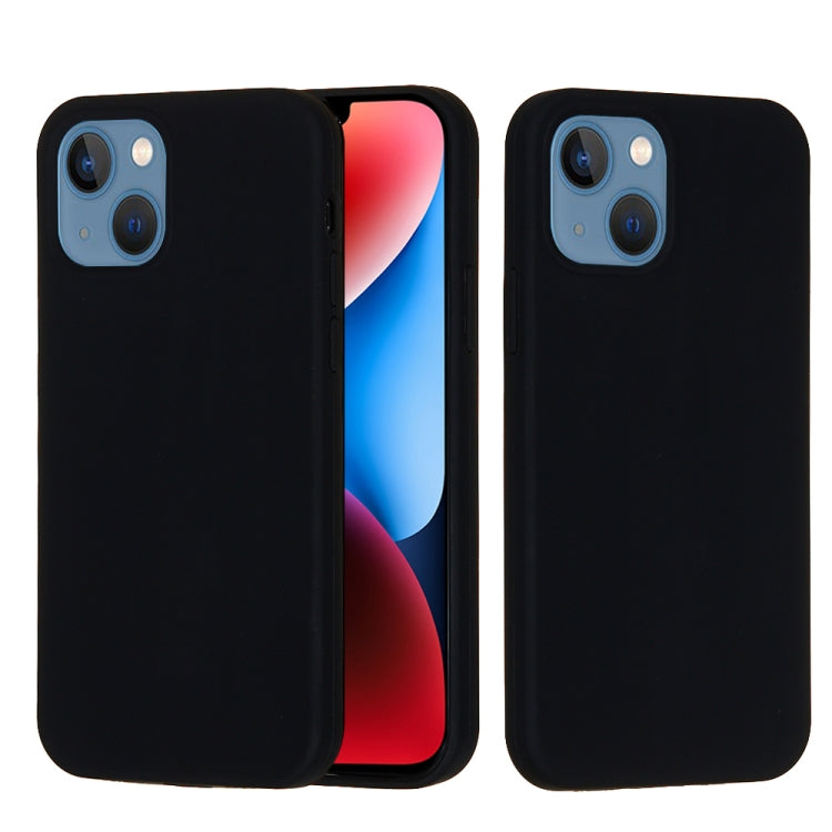 For iPhone 15 Solid Color Silicone Phone Case(Black) - iPhone 15 Cases by PMC TechLife | Online Shopping South Africa | PMC TechLife