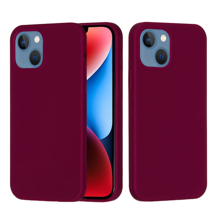 For iPhone 15 Solid Color Silicone Phone Case(Violet) - iPhone 15 Cases by PMC Jewellery | Online Shopping South Africa | PMC Jewellery