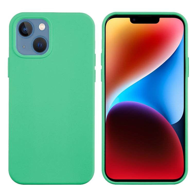 For iPhone 15 Plus Solid Color Silicone Phone Case(Green) - iPhone 15 Plus Cases by PMC Jewellery | Online Shopping South Africa | PMC Jewellery