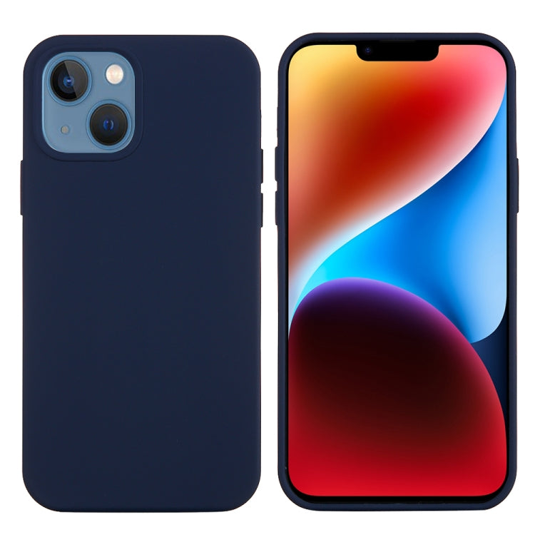 For iPhone 15 Plus Solid Color Silicone Phone Case(Midnight Blue) - iPhone 15 Plus Cases by PMC TechLife | Online Shopping South Africa | PMC TechLife