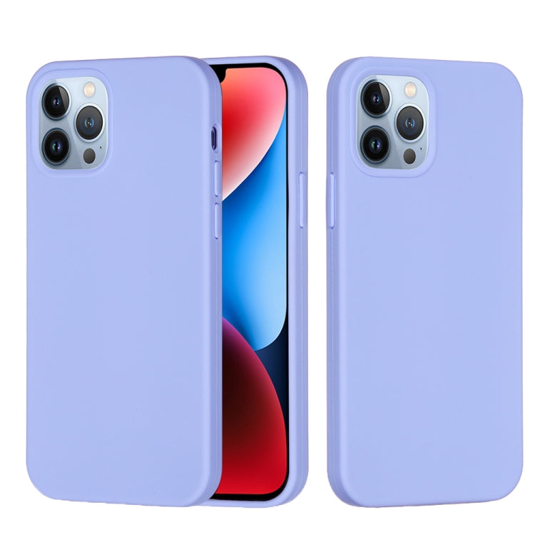 For iPhone 15 Pro Solid Color Silicone Phone Case(Purple) - iPhone 15 Pro Cases by PMC TechLife | Online Shopping South Africa | PMC TechLife