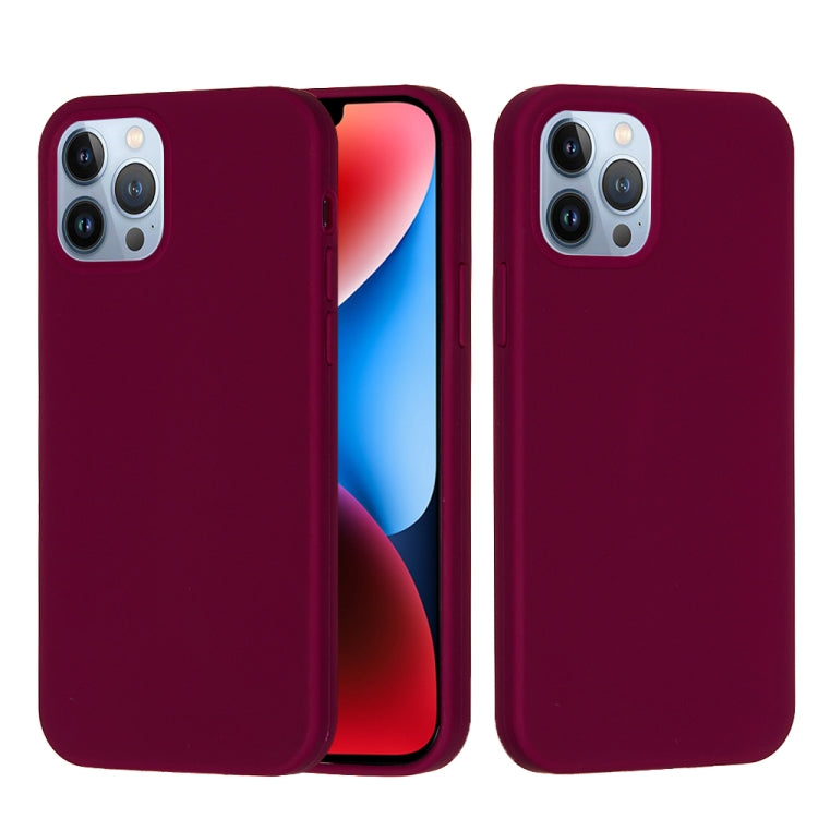 For iPhone 15 Pro Solid Color Silicone Phone Case(Violet) - iPhone 15 Pro Cases by PMC TechLife | Online Shopping South Africa | PMC TechLife