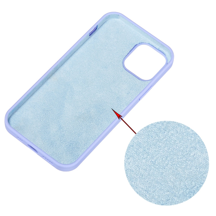 For iPhone 15 Pro Max Solid Color Silicone Phone Case(Purple) - iPhone 15 Pro Max Cases by PMC TechLife | Online Shopping South Africa | PMC TechLife