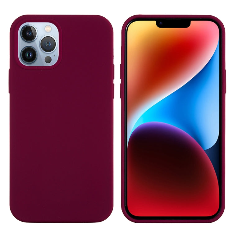 For iPhone 15 Pro Max Solid Color Silicone Phone Case(Violet) - iPhone 15 Pro Max Cases by PMC Jewellery | Online Shopping South Africa | PMC Jewellery