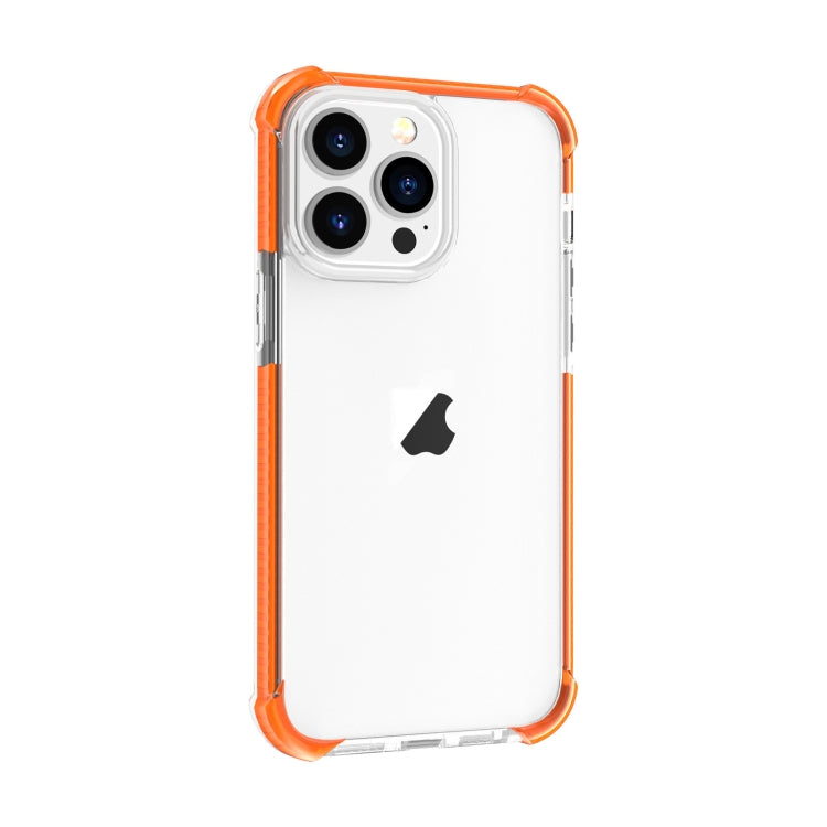 For iPhone 15 Pro Max Four-corner Shockproof TPU + Acrylic Phone Case(Orange) - iPhone 15 Pro Max Cases by PMC TechLife | Online Shopping South Africa | PMC TechLife