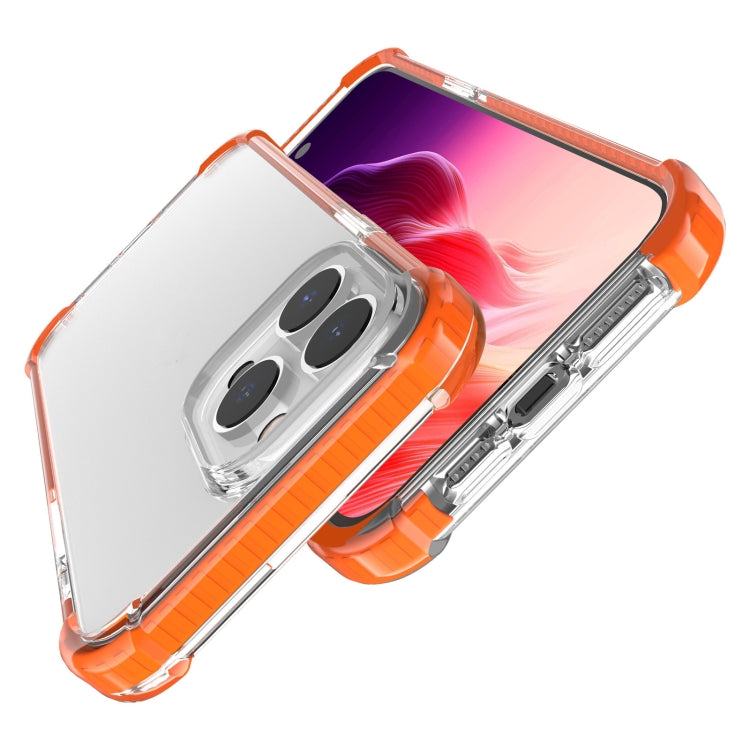 For iPhone 15 Pro Four-corner Shockproof TPU + Acrylic Phone Case(Orange) - iPhone 15 Pro Cases by PMC Jewellery | Online Shopping South Africa | PMC Jewellery