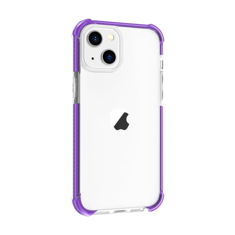 For iPhone 15 Plus Four-corner Shockproof TPU + Acrylic Phone Case(Purple) - iPhone 15 Plus Cases by PMC TechLife | Online Shopping South Africa | PMC TechLife