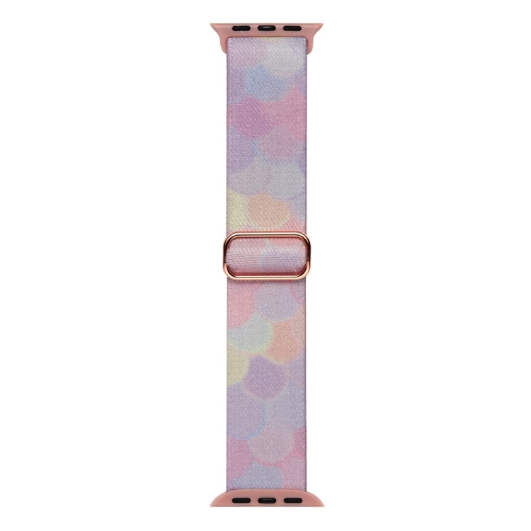 For Apple Watch 7 41mm Painted Pattern Nylon Replacement Watch Band(Symphony Bubbles) - Watch Bands by PMC TechLife | Online Shopping South Africa | PMC TechLife