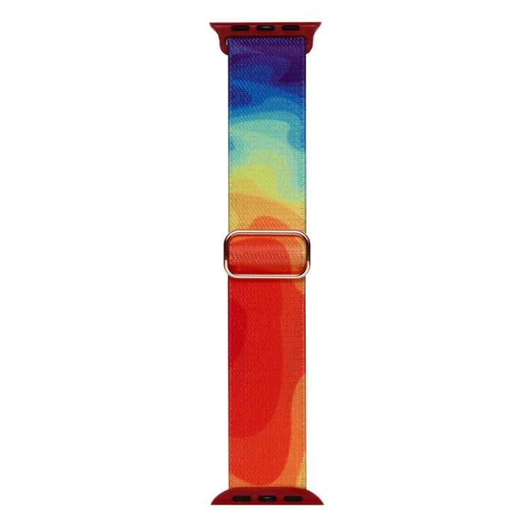 For Apple Watch 4 44mm Painted Pattern Nylon Replacement Watch Band(Liquid Colorful) - Watch Bands by PMC Jewellery | Online Shopping South Africa | PMC Jewellery