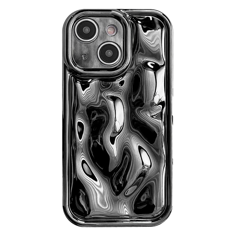 For iPhone 14 Plus Electroplating Meteorite Texture TPU Phone Case(Black) - free shipping - PMC TechLife - Order now!