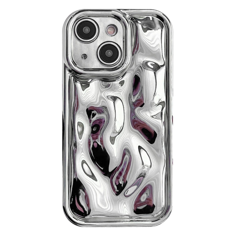 For iPhone 14 Plus Electroplating Meteorite Texture TPU Phone Case(Silver) - free shipping - PMC TechLife - Order now!