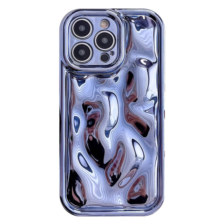 For iPhone 14 Pro Max Electroplating Meteorite Texture TPU Phone Case(Blue) - free shipping - PMC TechLife - Order now!