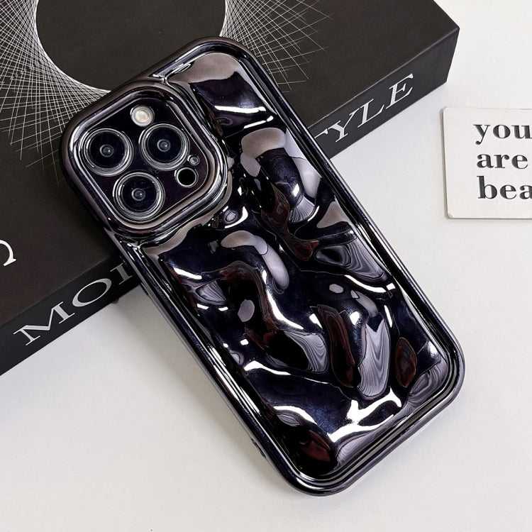 For iPhone 13 Electroplating Meteorite Texture TPU Phone Case(Black) - free shipping - PMC TechLife - Order now!