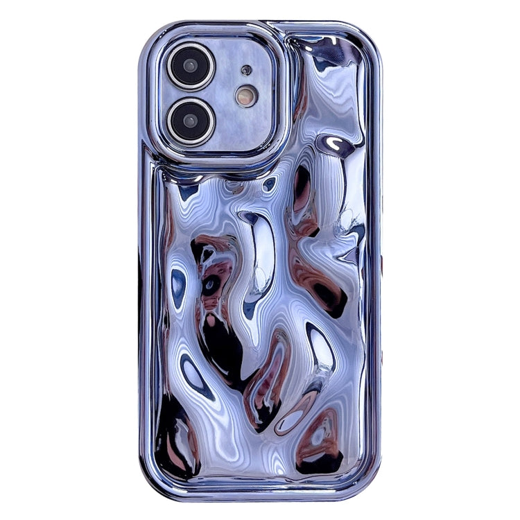 For iPhone 12 Electroplating Meteorite Texture TPU Phone Case(Blue) - free shipping - PMC TechLife - Order now!