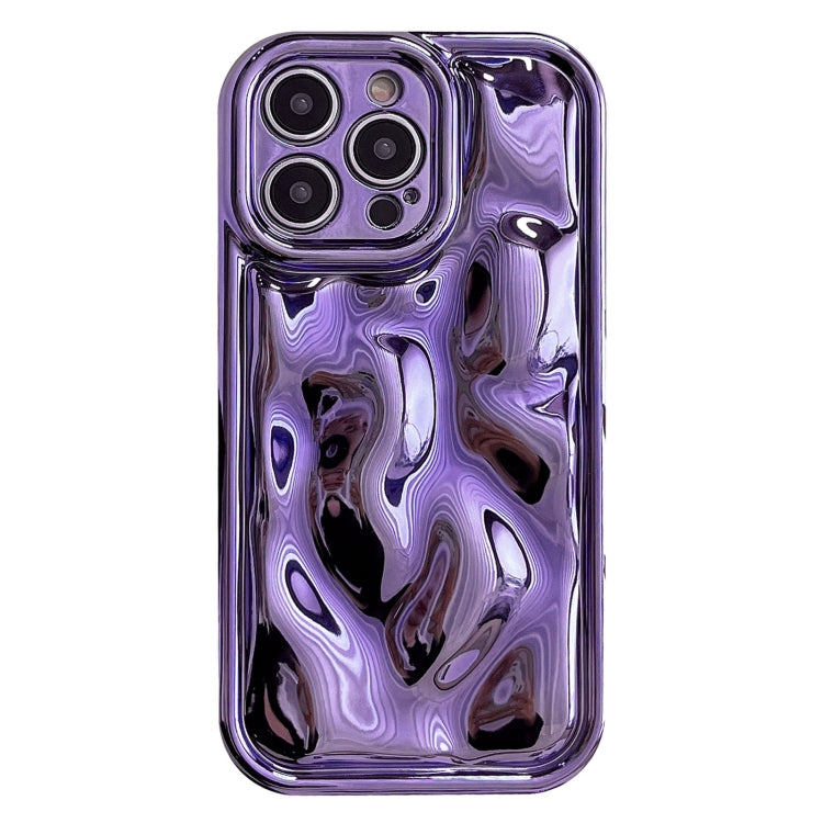For iPhone 12 Pro Max Electroplating Meteorite Texture TPU Phone Case(Purple) - free shipping - PMC TechLife - Order now!