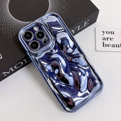 For iPhone 11 Pro Max Electroplating Meteorite Texture TPU Phone Case(Blue) - iPhone 11 Pro Max Cases by PMC Jewellery | Online Shopping South Africa | PMC Jewellery