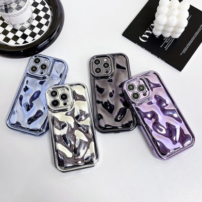 For iPhone 14 Plus Electroplating Meteorite Texture TPU Phone Case(Silver) - iPhone 14 Plus Cases by PMC Jewellery | Online Shopping South Africa | PMC Jewellery