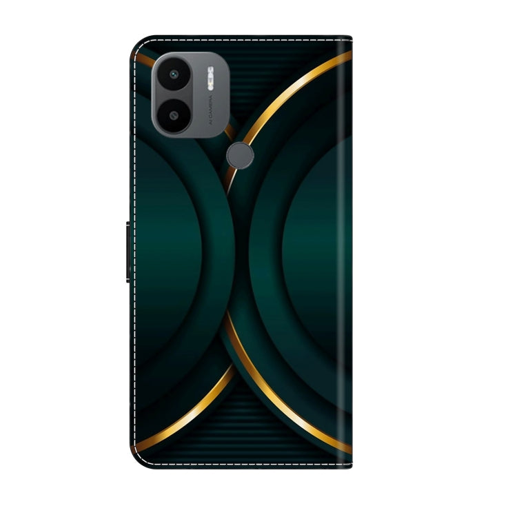 For Xiaomi Redmi A1+ / A2 / A2+ Crystal 3D Shockproof Protective Leather Phone Case(Gold Outline) - free shipping - PMC TechLife - Order now!