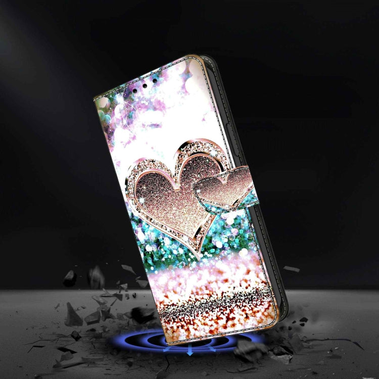 For Xiaomi Redmi 9A Crystal 3D Shockproof Protective Leather Phone Case(Pink Diamond Heart) - free shipping - PMC TechLife - Order now!