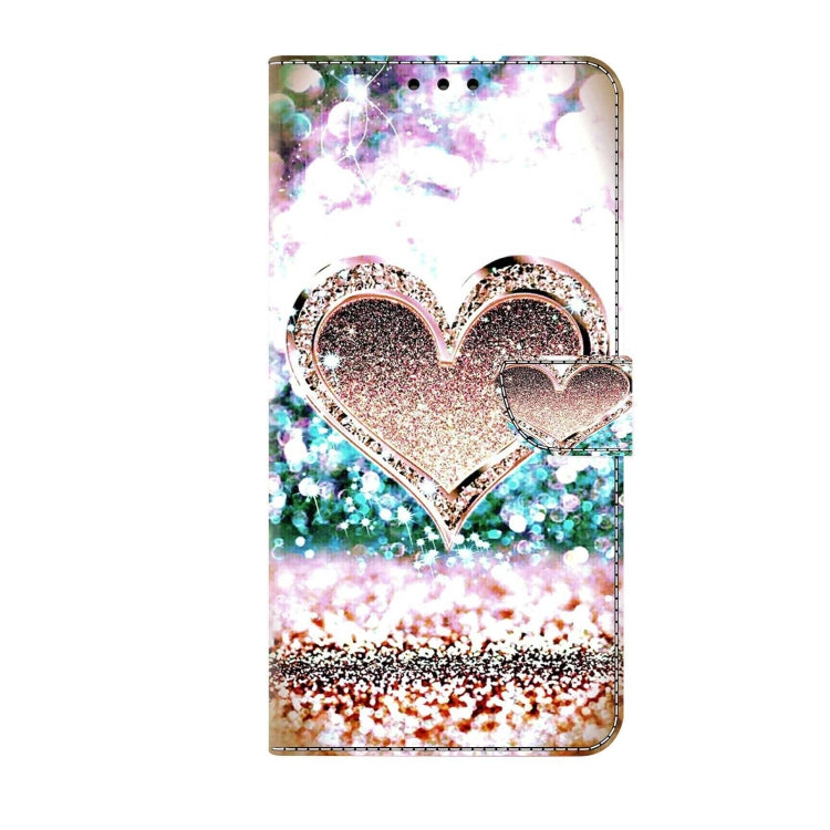 For Xiaomi Redmi 9C Crystal 3D Shockproof Protective Leather Phone Case(Pink Diamond Heart) - free shipping - PMC TechLife - Order now!