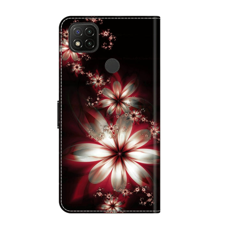 For Xiaomi Redmi 9C Crystal 3D Shockproof Protective Leather Phone Case(Fantastic Flower) - Xiaomi Cases by PMC Jewellery | Online Shopping South Africa | PMC Jewellery