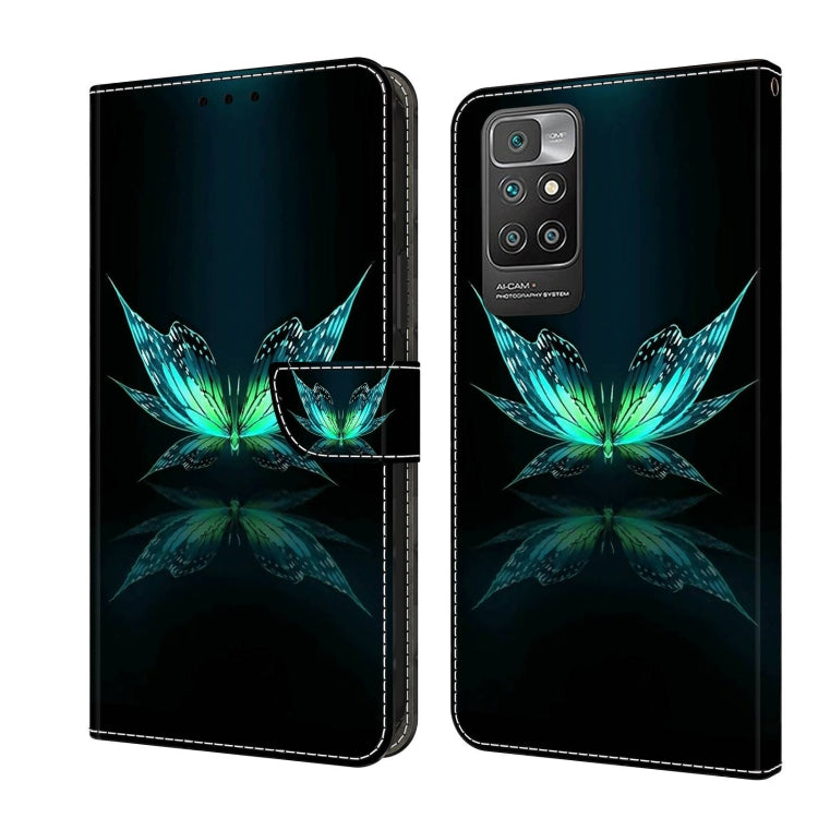 For Xiaomi Redmi 10 Crystal 3D Shockproof Protective Leather Phone Case(Reflection Dutterfly) - free shipping - PMC TechLife - Order now!