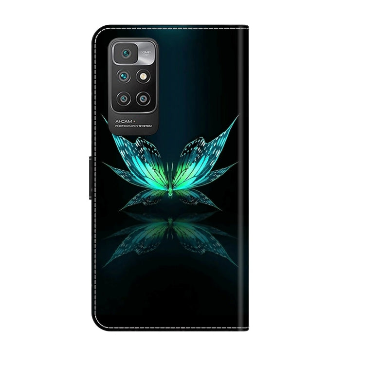 For Xiaomi Redmi 10 Crystal 3D Shockproof Protective Leather Phone Case(Reflection Dutterfly) - free shipping - PMC TechLife - Order now!
