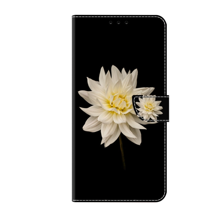 For Xiaomi Redmi 10 Crystal 3D Shockproof Protective Leather Phone Case(White Flower) - Xiaomi Cases by PMC Jewellery | Online Shopping South Africa | PMC Jewellery