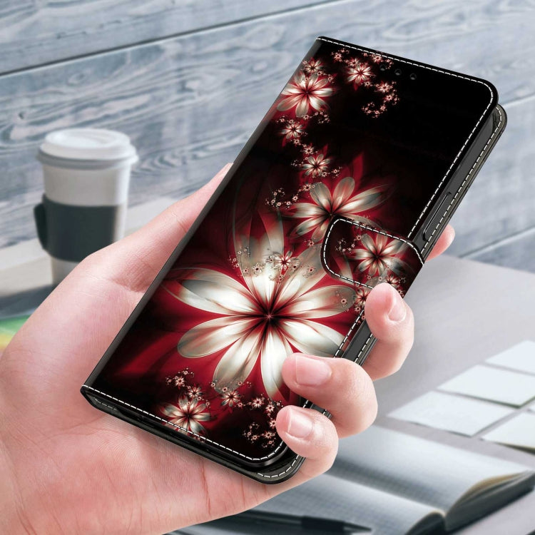 For Xiaomi Redmi 10C Crystal 3D Shockproof Protective Leather Phone Case(Fantastic Flower) - free shipping - PMC TechLife - Order now!