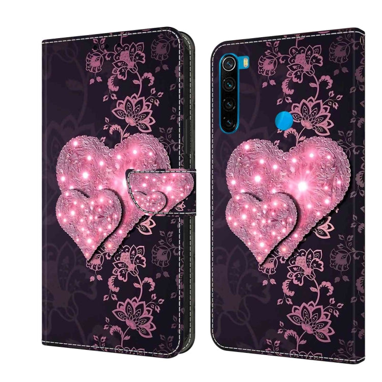 For Xiaomi Redmi Note 8 Crystal 3D Shockproof Protective Leather Phone Case(Lace Love) - free shipping - PMC TechLife - Order now!