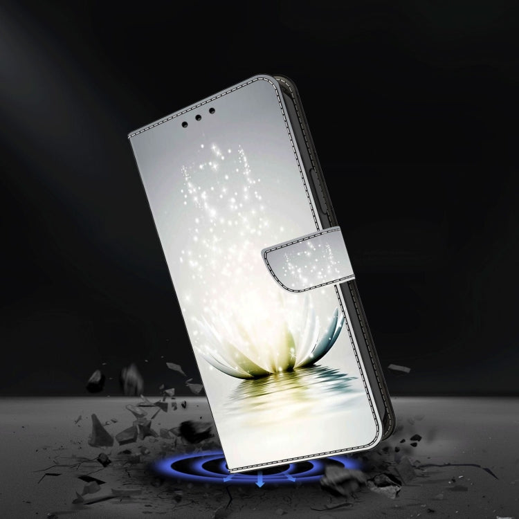 For Xiaomi Redmi Note 10 4G Crystal 3D Shockproof Protective Leather Phone Case(Light Lotus) - free shipping - PMC TechLife - Order now!