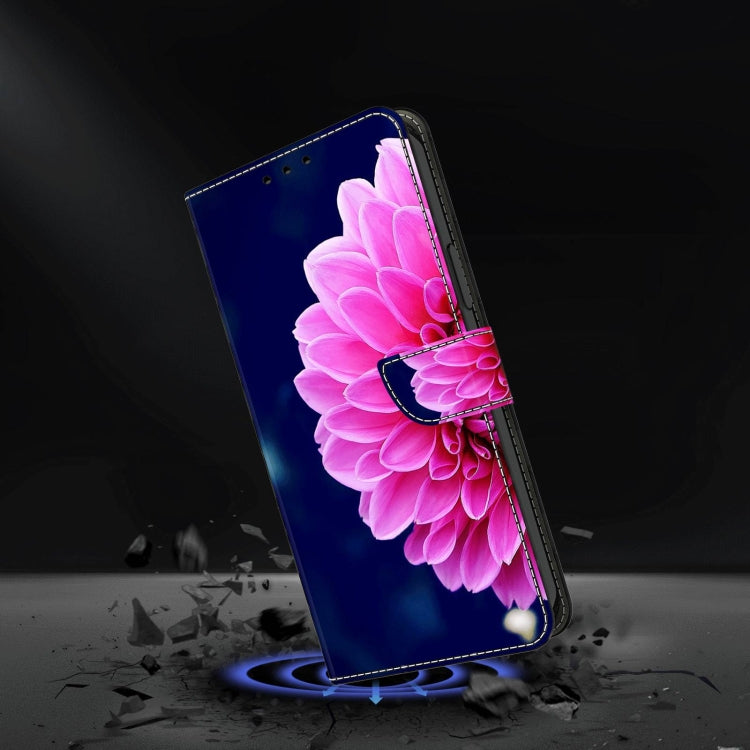 For Xiaomi Redmi Note 10 4G Crystal 3D Shockproof Protective Leather Phone Case(Pink Petals) - free shipping - PMC TechLife - Order now!