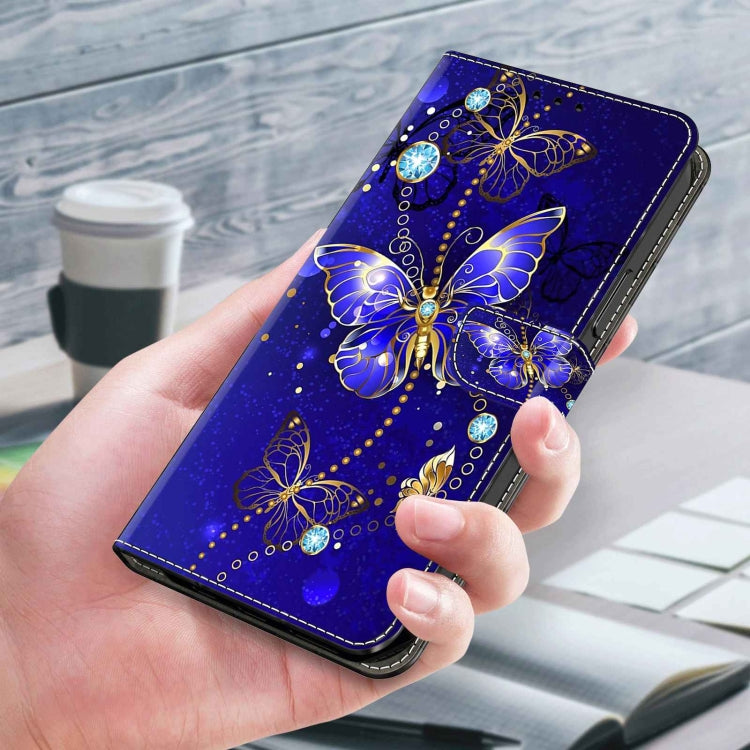 For Xiaomi Redmi Note 10 4G Crystal 3D Shockproof Protective Leather Phone Case(Diamond Butterfly) - Xiaomi Cases by PMC Jewellery | Online Shopping South Africa | PMC Jewellery