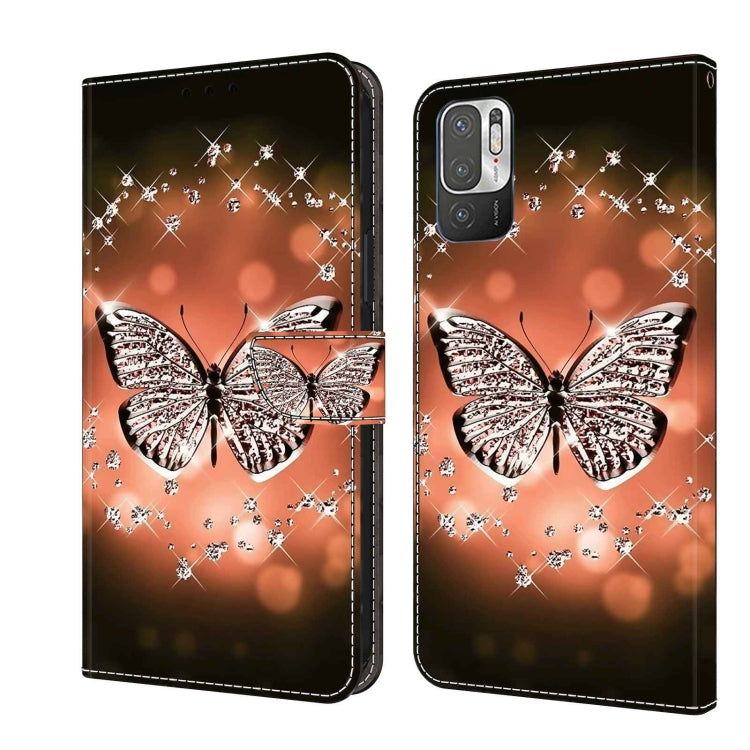 For Xiaomi Redmi Note 10 5G Crystal 3D Shockproof Protective Leather Phone Case(Crystal Butterfly) - free shipping - PMC TechLife - Order now!