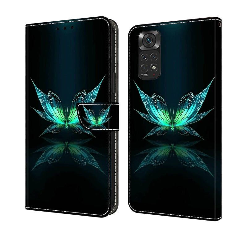 For Xiaomi Redmi Note 11 Global Crystal 3D Shockproof Protective Leather Phone Case(Reflection Dutterfly) - free shipping - PMC TechLife - Order now!