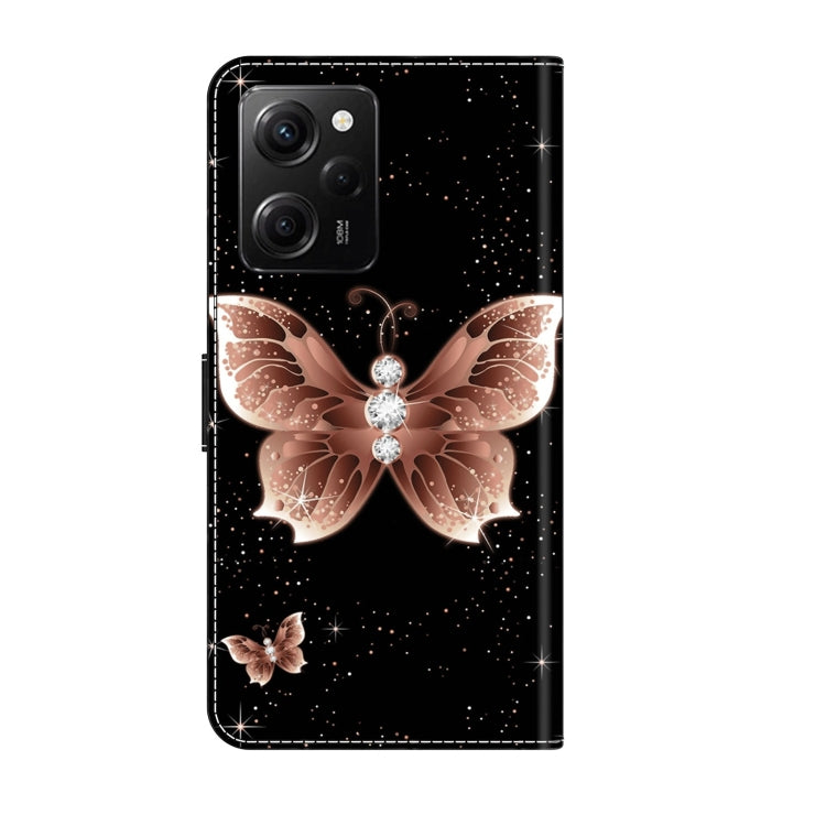 For Xiaomi Redmi Note 12 Pro Global Crystal 3D Shockproof Protective Leather Phone Case(Pink Diamond Butterfly) - Xiaomi Cases by PMC Jewellery | Online Shopping South Africa | PMC Jewellery