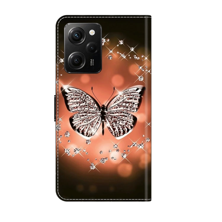 For Xiaomi Redmi Note 12 Pro Global Crystal 3D Shockproof Protective Leather Phone Case(Crystal Butterfly) - free shipping - PMC TechLife - Order now!