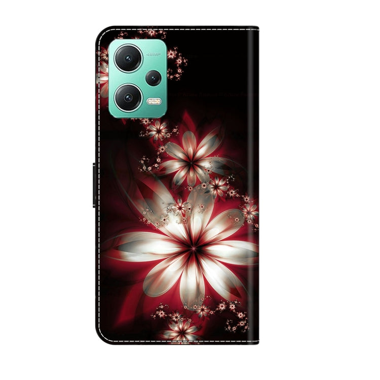 For Xiaomi Redmi Note 12 5G Global / Poco X5 Crystal 3D Shockproof Protective Leather Phone Case(Fantastic Flower) - Xiaomi Cases by PMC Jewellery | Online Shopping South Africa | PMC Jewellery