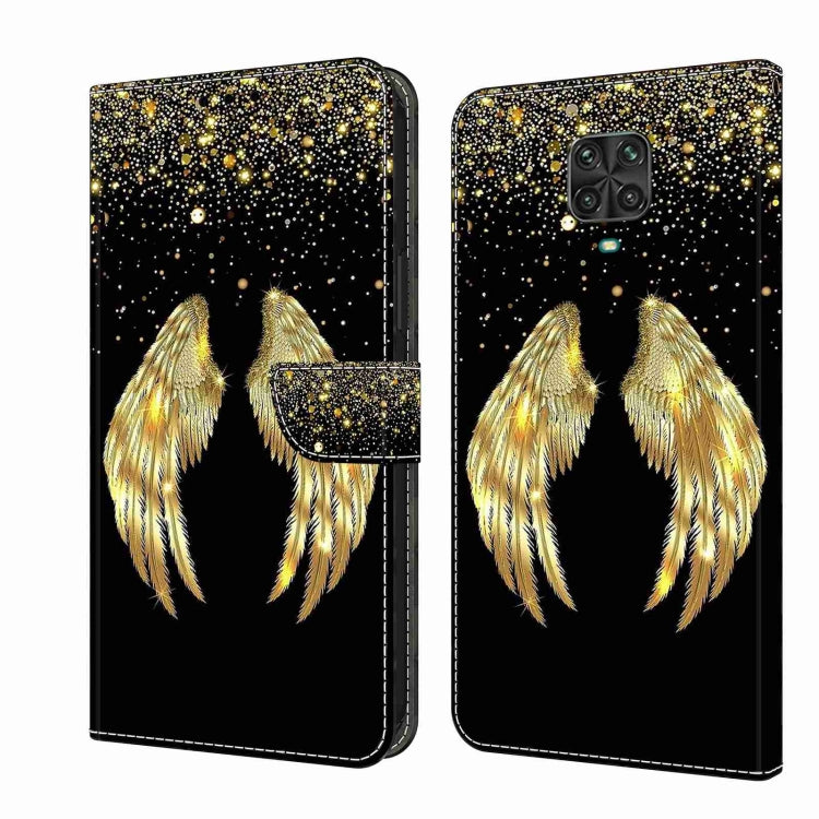 For Xiaomi Redmi Note 9 Pro Crystal 3D Shockproof Protective Leather Phone Case(Golden Wings) - free shipping - PMC TechLife - Order now!