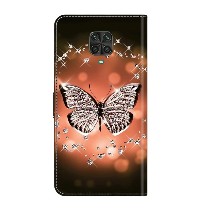 For Xiaomi Redmi Note 9 Pro Crystal 3D Shockproof Protective Leather Phone Case(Crystal Butterfly) - Xiaomi Cases by PMC Jewellery | Online Shopping South Africa | PMC Jewellery