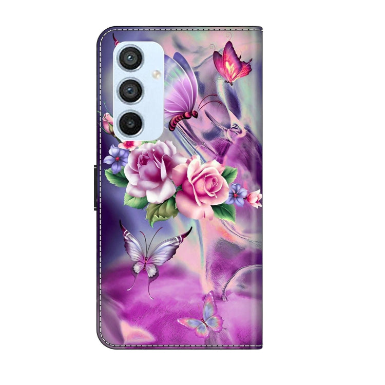 For Samsung Galaxy A54 5G Crystal 3D Shockproof Protective Leather Phone Case(Butterfly) - free shipping - PMC TechLife - Order now!